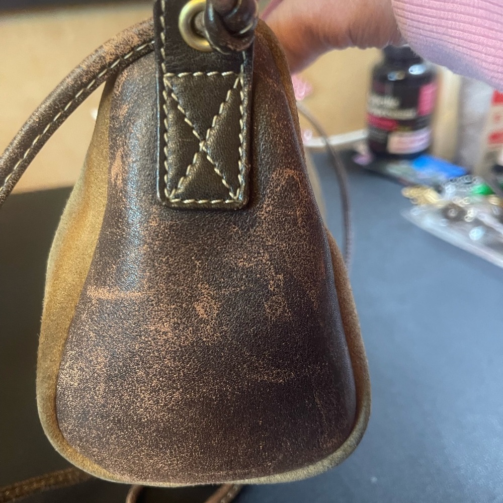 Authentic Loewe Suede & leather Designer Bag - Picture 3 of 7